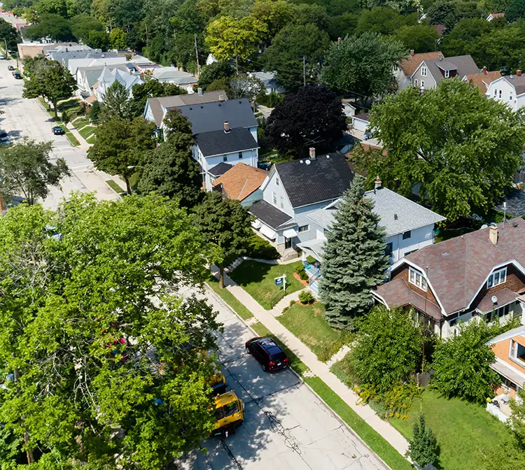 local Wisconsin neighborhood